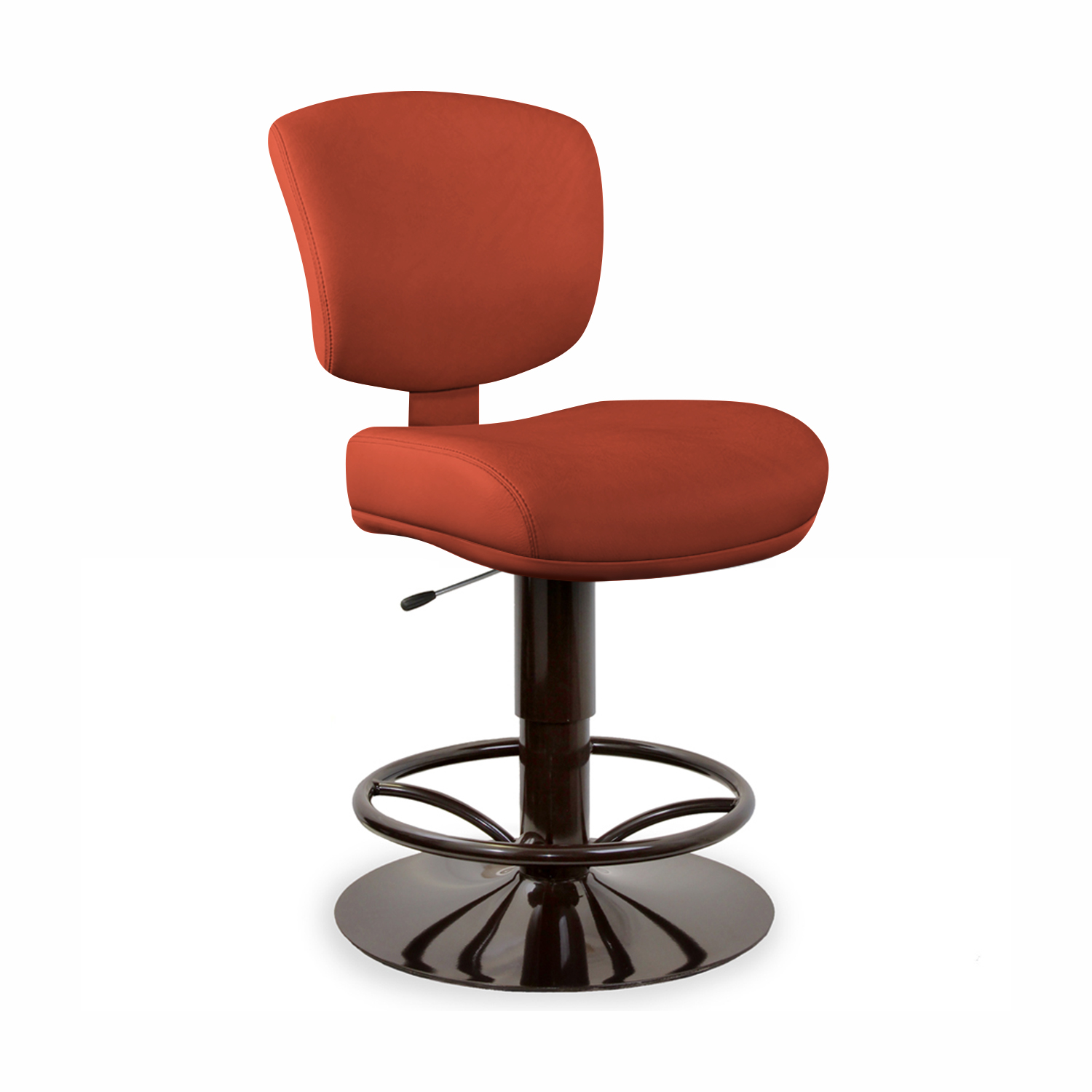 Hi Lo Pedestal with 4104 Curved Spoke Aluminum Footrest